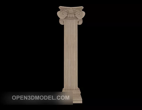 Roman Stone Pillar Ancient 3d model Roman Stone Pillar Ancient 3d model