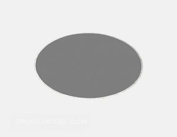 Round Carpet Grey 3d model Round Carpet Grey 3d model