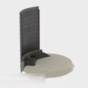 Round Creative Bed 3d model