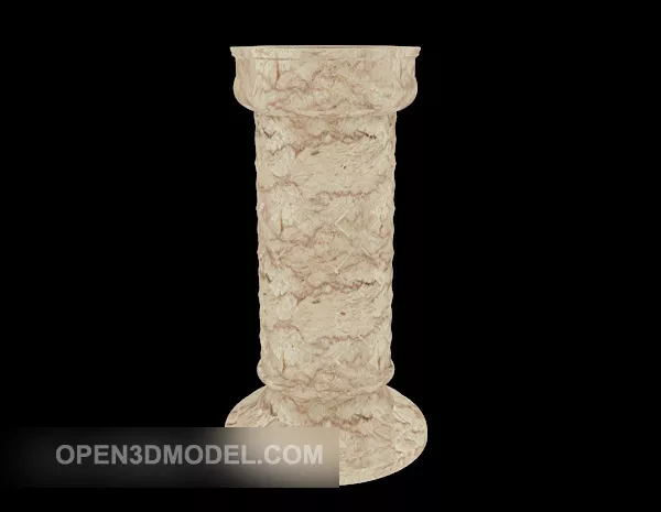 European Square Column Component 3d model