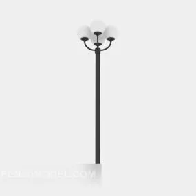 Round Street Light Shading 3d model