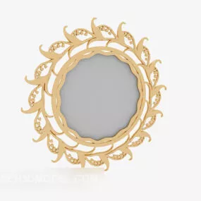 Round Hanging Painting Decorative 3d model