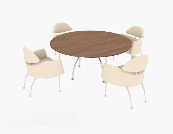 Dining Table Chair Modern Furniture 3d model