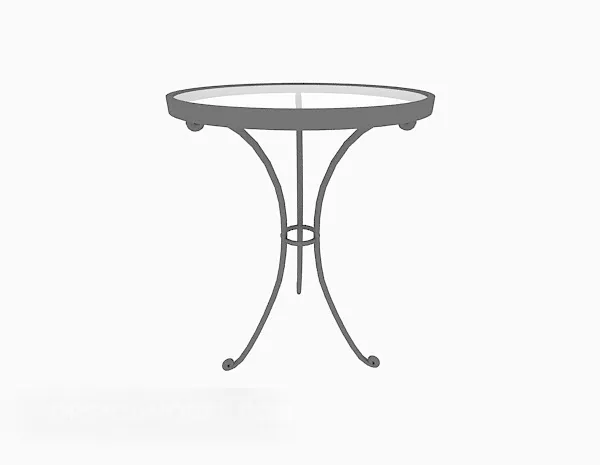 Round Glass Coffee Table Table 3d model Round Glass Coffee Table Table 3d model