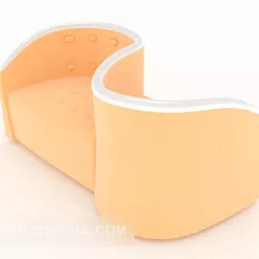 S Shaped Sofa 3d model