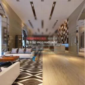 Sales Department Hall Interior 3d model