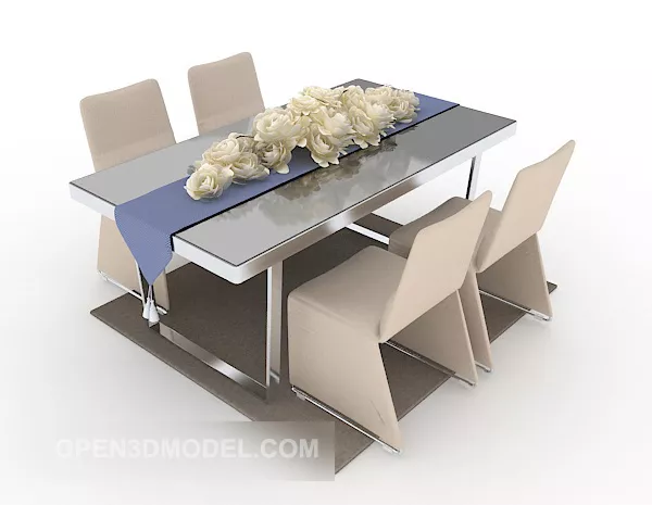 Scare Home Table And Chair 3d model Scare Home Table And Chair 3d model