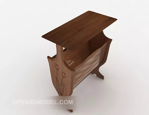 Rustic Trashcan 3d model