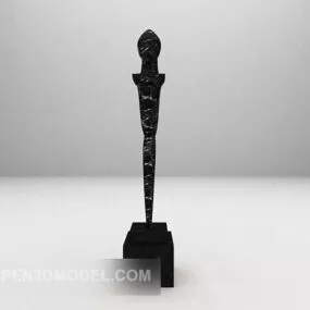 Sculptural Abstract Decoration 3d model