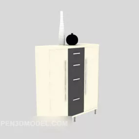 Secret Cabinet Console Table Furniture 3d model