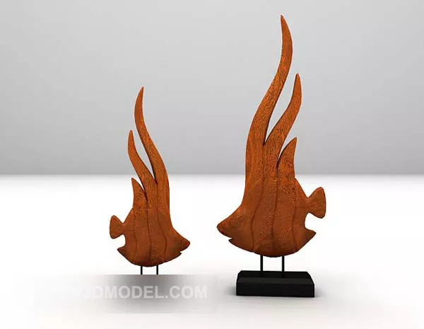 Amago Salmon River Fish 3d model