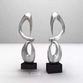 Interior Abstract Sculpture Decor Furniture 3d model