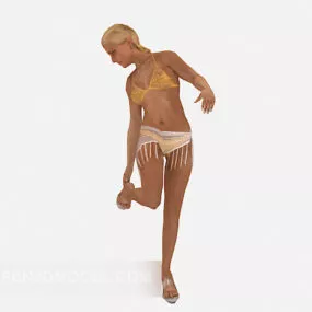 Sexy Beauty Girl Character 3d model