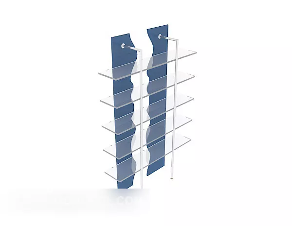 Shop Counter Shelf 3d model