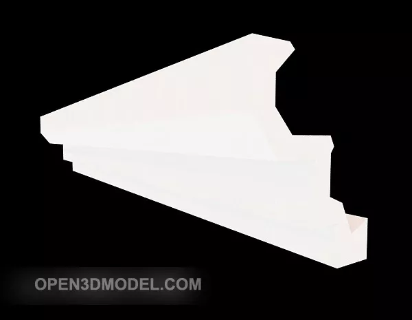 Modern Cornice Plaster Corner Shape 3d model