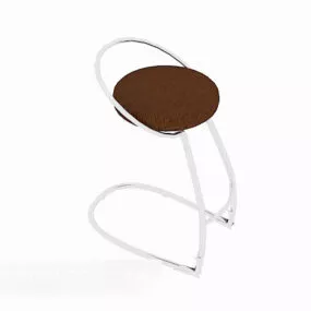 Short Foot Bar Chair 3d model