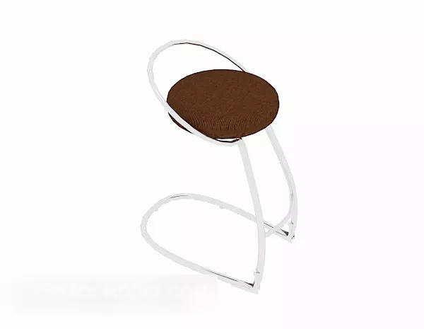 Short Foot Bar Chair 3d model Short Foot Bar Chair 3d model