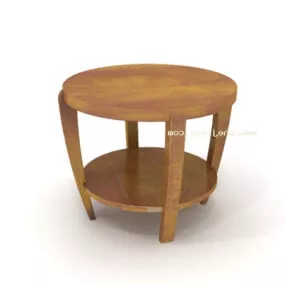 Showcase Stool Wooden 3d model