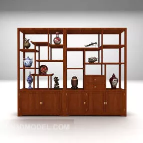 Showcase Wooden 3d model
