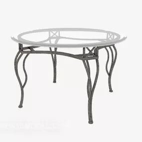 Classic Glass Side Table Coffee Table 3d model