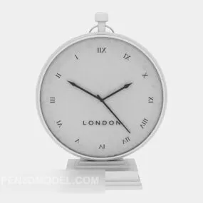 Simple Alarm Furniture White Color 3d model