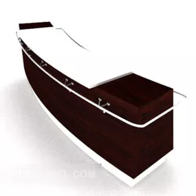 Simple Curved Reception 3d model