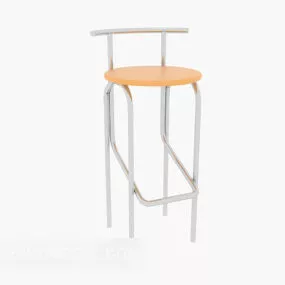 Minimalist Bar High Chair 3d model