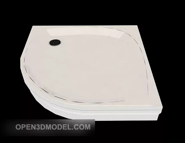 Simple Corner Bath 3d model Simple Corner Bath 3d model