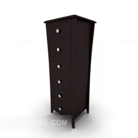 Simple Chinese Chest Of Drawers 3d model