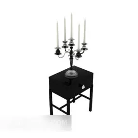 Simple Chinese Side Table 3d model