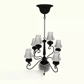 Simple Common Chandelier 3d model
