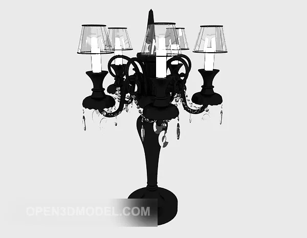 Simple Crystal Table Lamp Antique Style 3d model Simple Crystal Table Lamp Antique Style 3d model