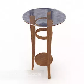 Simple European Round Fancy Rack 3d model