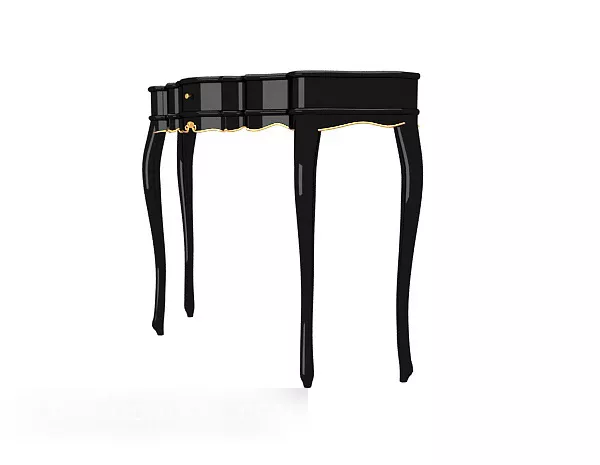Simple European Black Side Table 3d model Simple European Black Side Table 3d model
