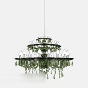 European Chandelier Multi Layers 3d model