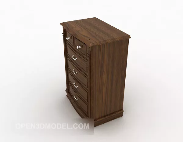 Simple European Drawer Cabinet 3d model Simple European Drawer Cabinet 3d model