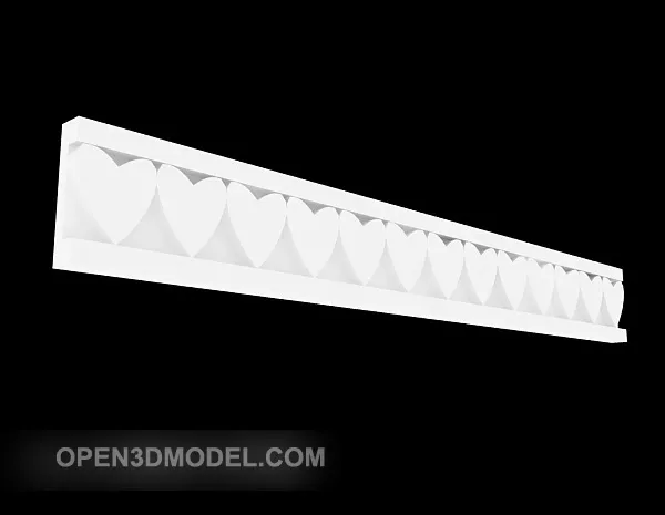 Simple European Home Corner Line 3d model Simple European Home Corner Line 3d model