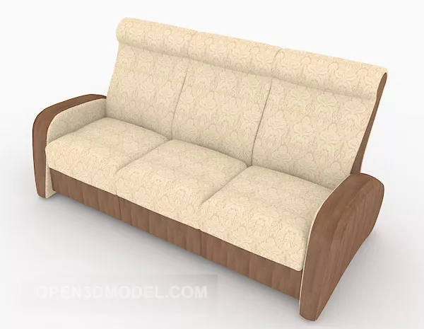 European Home Multi-person Sofa Design 3d model European Home Multi-person Sofa Design 3d model
