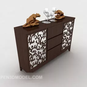 Simple European Home Wall Lamp 3d model