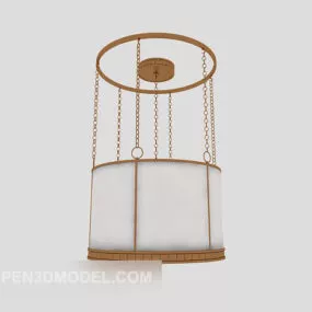 Simple European Chandelier Brass 3d model