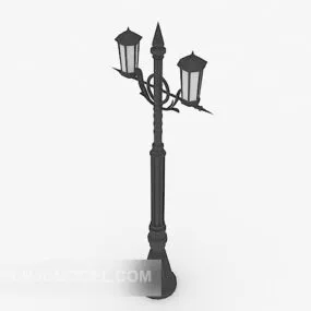 Simple European Streetlight 3d model