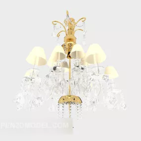 European Style Crystal Chandelier Classic 3d model