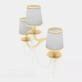 Simple European Style Wall Lamp 3d model