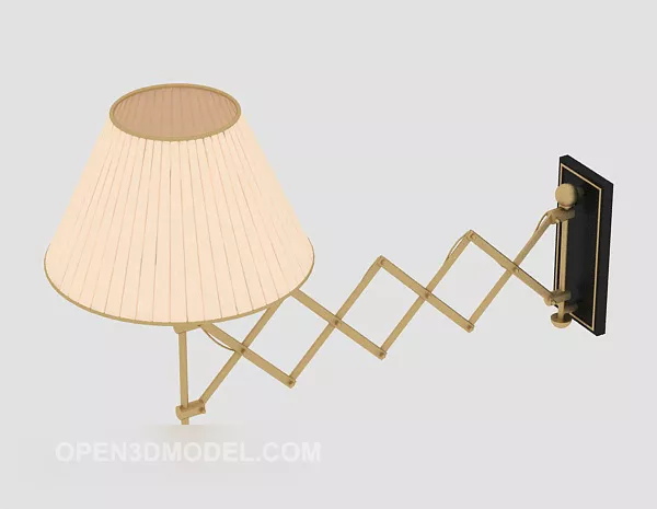 Simple European Telescopic Wall Lamp 3d model Simple European Telescopic Wall Lamp 3d model