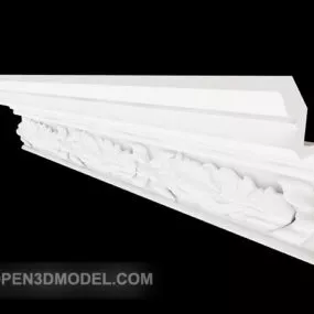 Simple House Gypsum Line 3d model