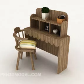 Simple Personality Desk 3d model