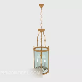 And Elegant European Chandelier 3d model