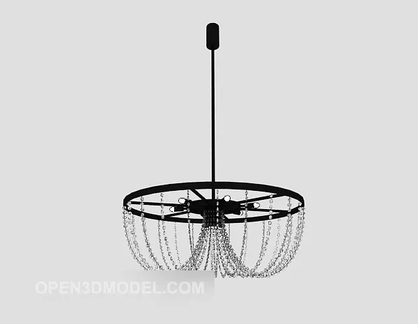 Simple And Elegant Crystal Chandelier 3d model Simple And Elegant Crystal Chandelier 3d model