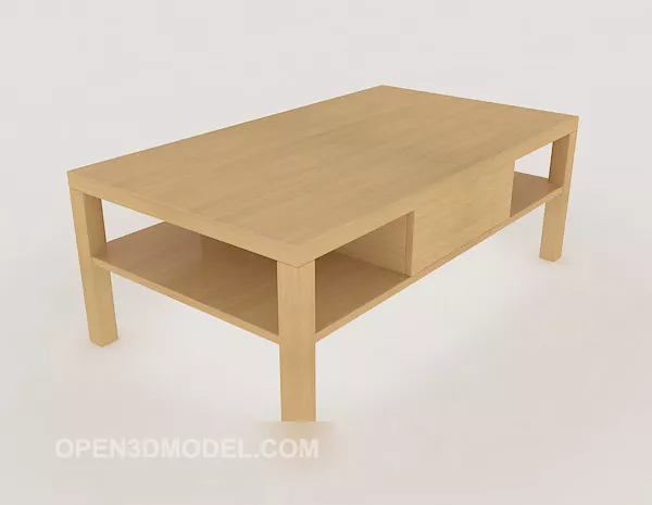 Simple And Practical Tea Table 3d model Simple And Practical Tea Table 3d model