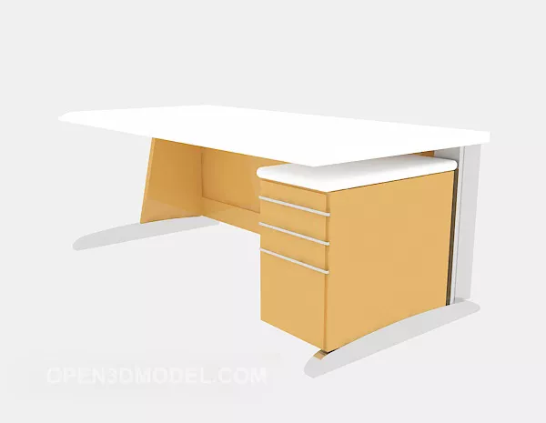 Simple And Stylish Desk Mdf 3d model Simple And Stylish Desk Mdf 3d model